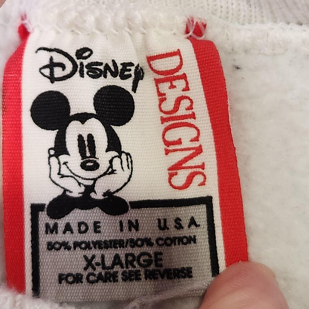 VTG Walt‎ Disney World Sweatshirt Mens XL Mickey Mouse Crewneck Pullover 90s USA - Picture 7 of 15